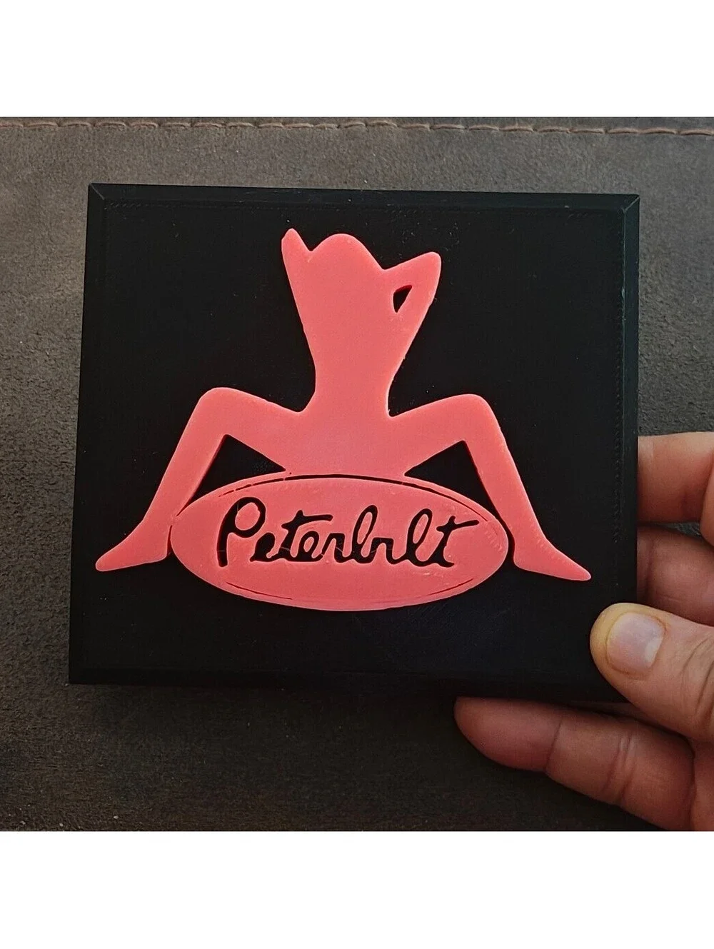 Pink and Black Peterbilt 